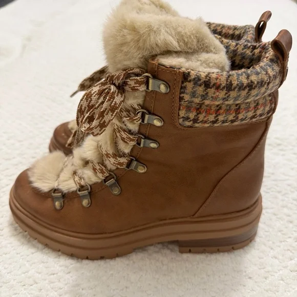 Circus by Sam Edelman Gretchen Shearling Hiker Boots Women’s Size 7 NWOB - Picture 7 of 14